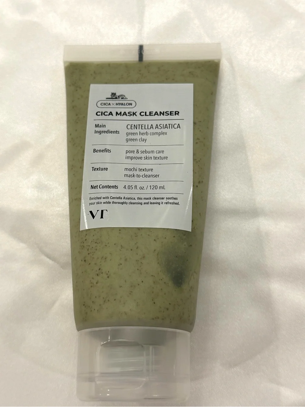 VT Cosmetics Cica Mask Cleanser 120ml Green Herb Complex Pore& Sebum Care Sealed